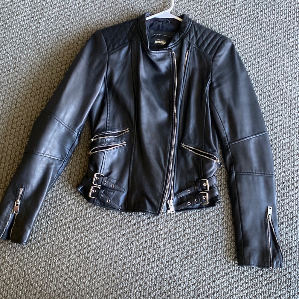 Zara real leather jacket!